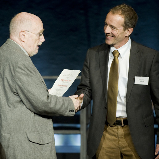 Oertlipreis-Verleihung 2010, Stiftungsratspräsident Max Frenkel und Christophe Büchi